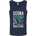 I'd Rather Be Scuba Diving Diver Funny Mens Vest Tank Top Navy Blue