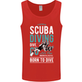 I'd Rather Be Scuba Diving Diver Funny Mens Vest Tank Top Red