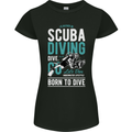 I'd Rather Be Scuba Diving Diver Funny Womens Petite Cut T-Shirt Black