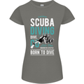 I'd Rather Be Scuba Diving Diver Funny Womens Petite Cut T-Shirt Charcoal