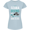 I'd Rather Be Scuba Diving Diver Funny Womens Petite Cut T-Shirt Light Blue