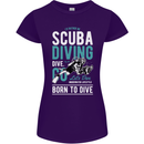 I'd Rather Be Scuba Diving Diver Funny Womens Petite Cut T-Shirt Purple