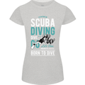 I'd Rather Be Scuba Diving Diver Funny Womens Petite Cut T-Shirt Sports Grey