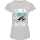 I'd Rather Be Scuba Diving Diver Funny Womens Petite Cut T-Shirt Sports Grey