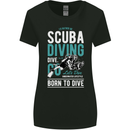 I'd Rather Be Scuba Diving Diver Funny Womens Wider Cut T-Shirt Black