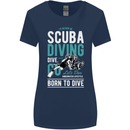 I'd Rather Be Scuba Diving Diver Funny Womens Wider Cut T-Shirt Navy Blue