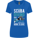 I'd Rather Be Scuba Diving Diver Funny Womens Wider Cut T-Shirt Royal Blue