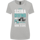 I'd Rather Be Scuba Diving Diver Funny Womens Wider Cut T-Shirt Sports Grey