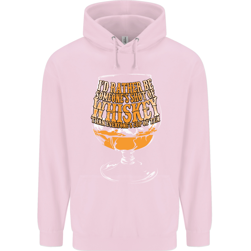 I'd Rather Be Someone's Whiskey Funny Mens 80% Cotton Hoodie Light Pink
