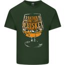 I'd Rather Be Someone's Whiskey Funny Mens Cotton T-Shirt Tee Top Forest Green