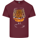 I'd Rather Be Someone's Whiskey Funny Mens Cotton T-Shirt Tee Top Maroon