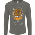 I'd Rather Be Someone's Whiskey Funny Mens Long Sleeve T-Shirt Charcoal