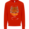 I'd Rather Be Someone's Whiskey Funny Mens Sweatshirt Jumper Bright Red