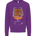 I'd Rather Be Someone's Whiskey Funny Mens Sweatshirt Jumper Purple