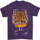I'd Rather Be Someone's Whiskey Funny Mens T-Shirt Cotton Gildan Purple