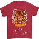 I'd Rather Be Someone's Whiskey Funny Mens T-Shirt Cotton Gildan Red
