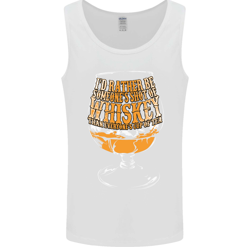 I'd Rather Be Someone's Whiskey Funny Mens Vest Tank Top White