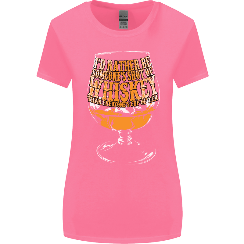 I'd Rather Be Someone's Whiskey Funny Womens Wider Cut T-Shirt Azalea