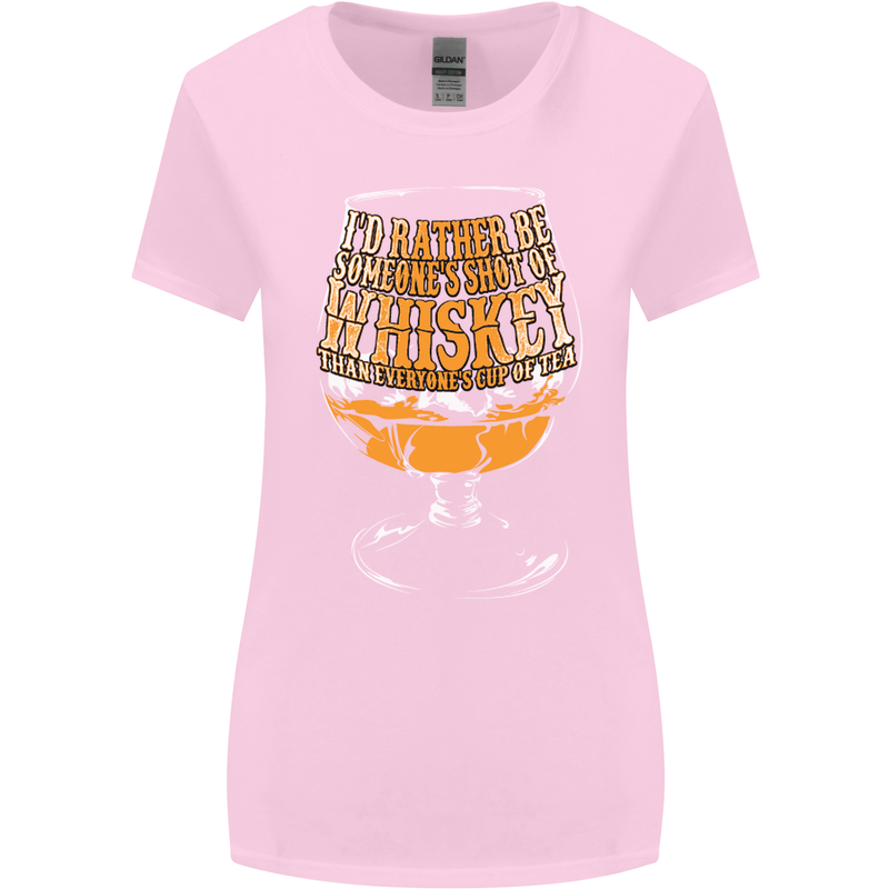 I'd Rather Be Someone's Whiskey Funny Womens Wider Cut T-Shirt Light Pink