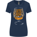 I'd Rather Be Someone's Whiskey Funny Womens Wider Cut T-Shirt Navy Blue