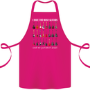 I have Too Many Guitars Guitarist Acoustic Cotton Apron 100% Organic Pink