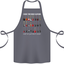 I have Too Many Guitars Guitarist Acoustic Cotton Apron 100% Organic Steel