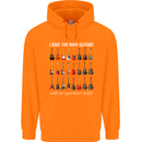 I have Too Many Guitars Guitarist Acoustic Mens 80% Cotton Hoodie Orange