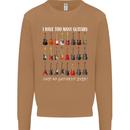 I have Too Many Guitars Guitarist Acoustic Mens Sweatshirt Jumper Caramel Latte