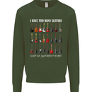 I have Too Many Guitars Guitarist Acoustic Mens Sweatshirt Jumper Forest Green