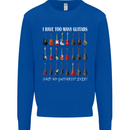 I have Too Many Guitars Guitarist Acoustic Mens Sweatshirt Jumper Royal Blue