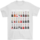 I have Too Many Guitars Guitarist Acoustic Mens T-Shirt Cotton Gildan White