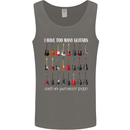 I have Too Many Guitars Guitarist Acoustic Mens Vest Tank Top Charcoal