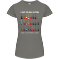 I have Too Many Guitars Guitarist Acoustic Womens Petite Cut T-Shirt Charcoal