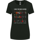 I have Too Many Guitars Guitarist Acoustic Womens Wider Cut T-Shirt Black
