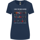 I have Too Many Guitars Guitarist Acoustic Womens Wider Cut T-Shirt Navy Blue