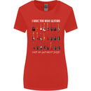 I have Too Many Guitars Guitarist Acoustic Womens Wider Cut T-Shirt Red