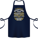 I'll Have Another Beer Funny Alcohol Cotton Apron 100% Organic Navy Blue
