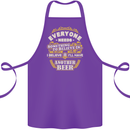 I'll Have Another Beer Funny Alcohol Cotton Apron 100% Organic Purple