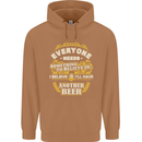 I'll Have Another Beer Funny Alcohol Mens 80% Cotton Hoodie Caramel Latte