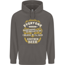 I'll Have Another Beer Funny Alcohol Mens 80% Cotton Hoodie Charcoal