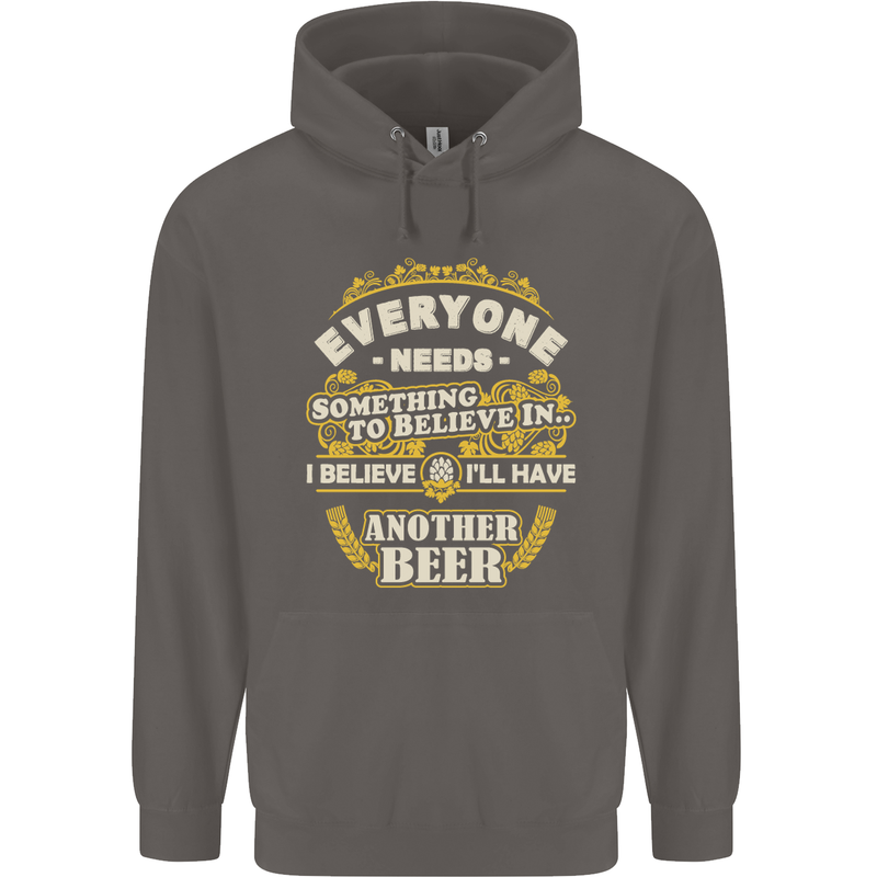 I'll Have Another Beer Funny Alcohol Mens 80% Cotton Hoodie Charcoal