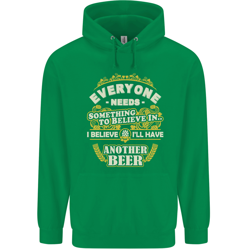 I'll Have Another Beer Funny Alcohol Mens 80% Cotton Hoodie Irish Green