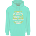 I'll Have Another Beer Funny Alcohol Mens 80% Cotton Hoodie Peppermint