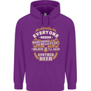 I'll Have Another Beer Funny Alcohol Mens 80% Cotton Hoodie Purple