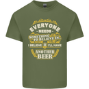 I'll Have Another Beer Funny Alcohol Mens Cotton T-Shirt Tee Top Military Green