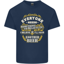 I'll Have Another Beer Funny Alcohol Mens Cotton T-Shirt Tee Top Navy Blue