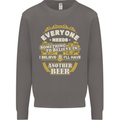 I'll Have Another Beer Funny Alcohol Mens Sweatshirt Jumper Charcoal