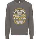 I'll Have Another Beer Funny Alcohol Mens Sweatshirt Jumper Charcoal