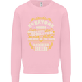 I'll Have Another Beer Funny Alcohol Mens Sweatshirt Jumper Light Pink