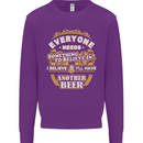 I'll Have Another Beer Funny Alcohol Mens Sweatshirt Jumper Purple